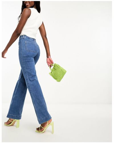 & Other Stories High Waist Flared Jeans - Blue