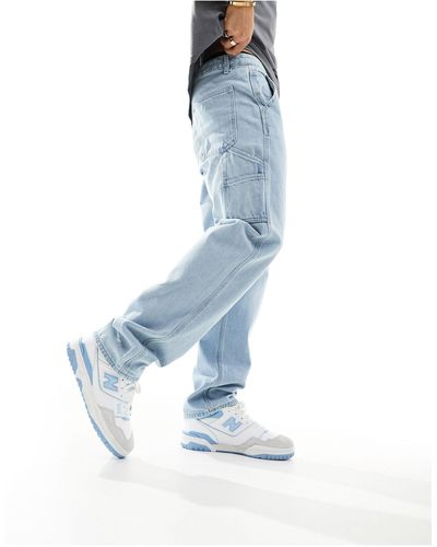 Only & Sons Edge - jeans dritti rigidi lavaggio chiaro - Blu