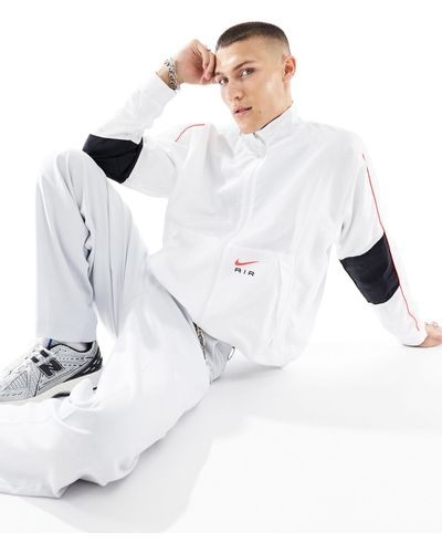 Nike Air - giacca sportiva bianca con logo - Bianco