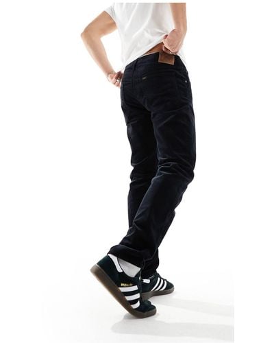 Lee Jeans Regular Straight Cord Trousers - Black