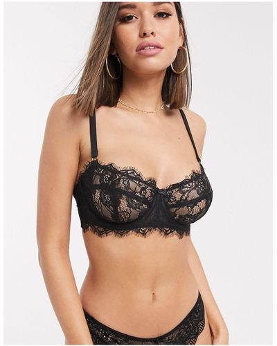 Figleaves Pulse - reggiseno a balconcino - Nero