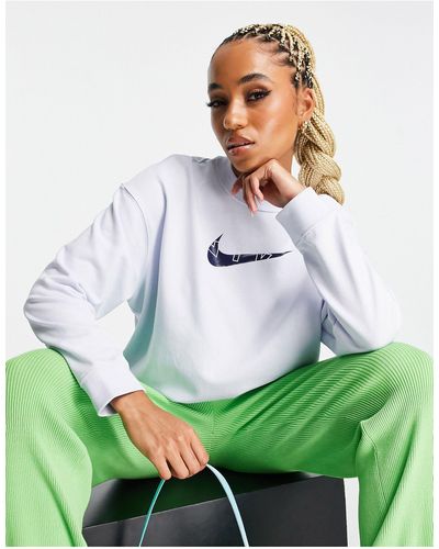 Nike Sudadera claro extragrande con cuello redondo grx - Verde