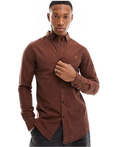 brown-farah-clothing-for-men-lyst