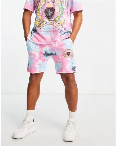 SIKSILK Co-ord Jersey Shorts - Multicolor