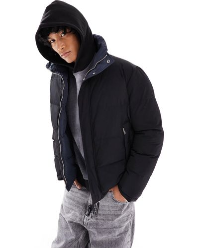 AllSaints Novern Zip Up Puffer Jacket - Black