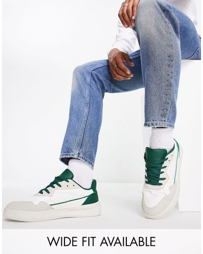 ASOS Faux Leather Trainers - Green