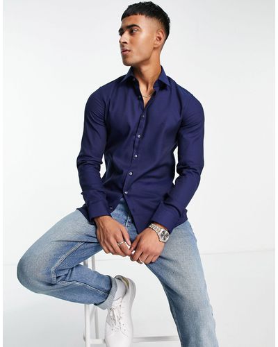 Calvin Klein Camicia slim - Blu