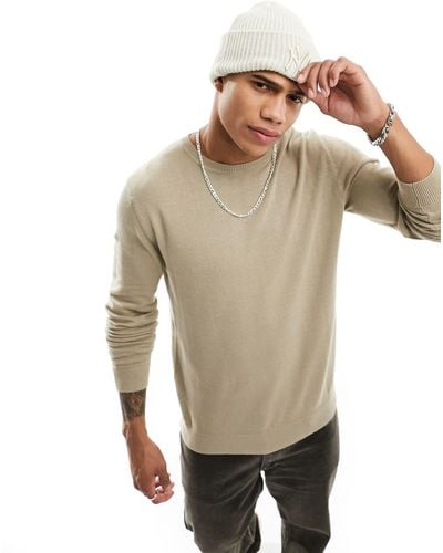 SELECTED Crew Neck Sweater - Natural