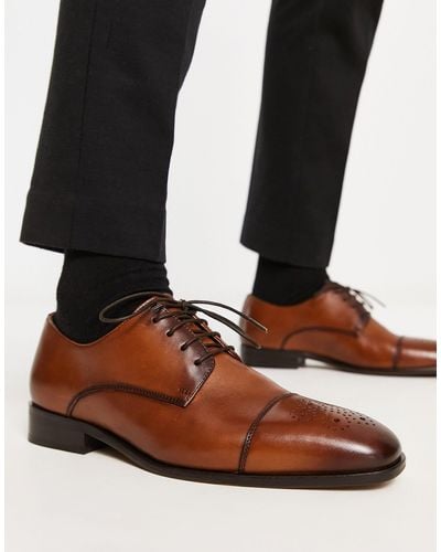 ALDO Miraond Lace Up Derby Shoes - Brown