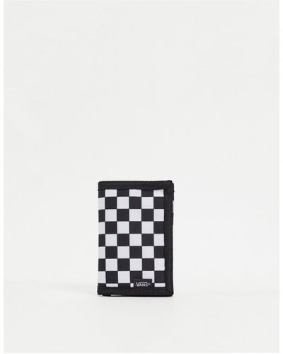 Vans Slipped - Portafoglio a scacchi neri/bianchi - Bianco