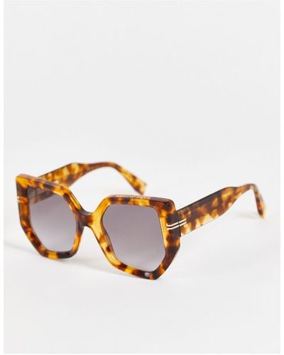 Marc B. Marc Jacobs Oversized Square Sunglasses - Brown