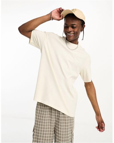 Superdry Essential code - t-shirt bianca vintage con logo - Neutro