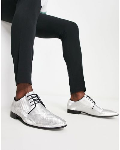 ASOS – farbene schnürschuhe - Mettallic