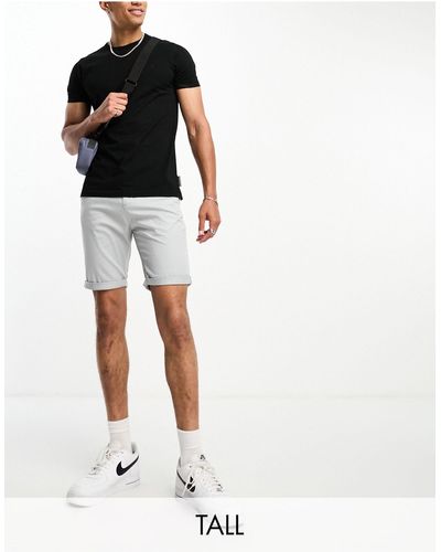 Le Breve Tall Chino Shorts - White