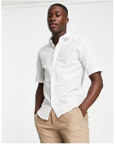 Only & Sons Short Sleeve Shirt - White