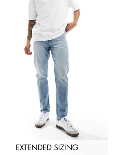 ASOS Stretch Tapered Jeans - Blue