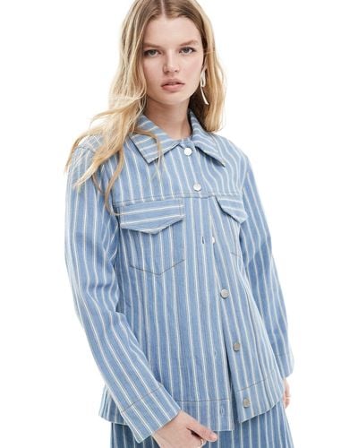 Ghospell Relaxed Jacket Co-ord - Blue