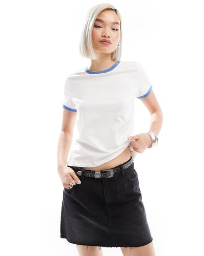 Monki Short Sleeve T-shirt - White