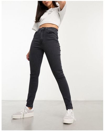 WÅVEN Anika - jeans modellanti neri a vita alta - Blu