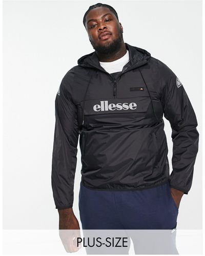 Ellesse Ion Overhead Jacket With Reflective Logo in Black for Men | Lyst UK