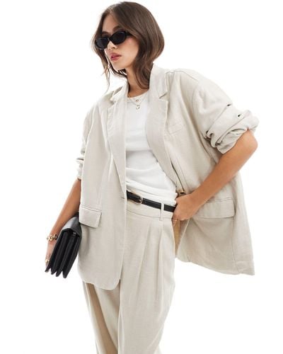 Vero Moda Aware Oversized Tailored Blazer Co-ord - White