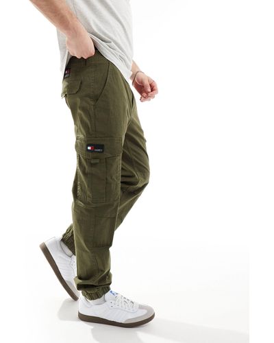 Tommy Hilfiger Pantaloni cargo oliva - Verde