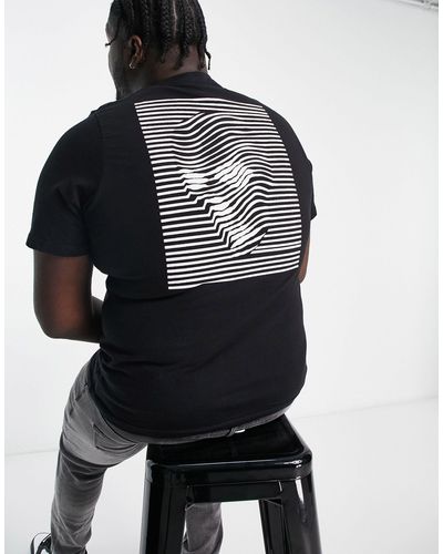 Bolongaro Trevor Plus - t-shirt nera con stampa di teschio a righe - Nero