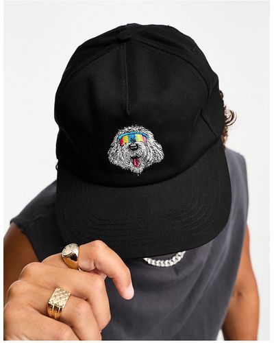 Santa Cruz Mccoy - cappellino snapback con ricamo di cane - Nero