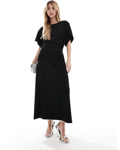 & Other Stories – jersey-midaxikleid - Schwarz