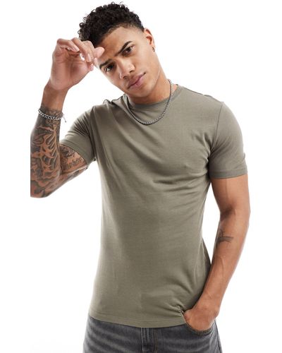 New Look Muscle Fit T-shirt - Grey