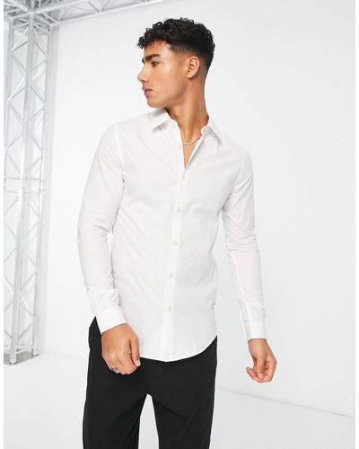 French Connection Skinny 2 Pack Shirts - White