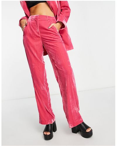 JJXX Pantalones rosa luminoso