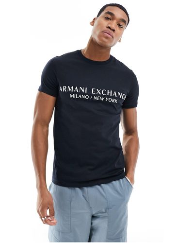 Armani Exchange – t-shirt - Blau