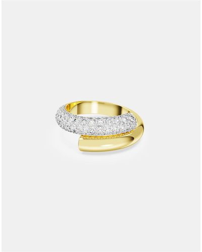 Swarovski Dextera Ring, , Gold-tone Plated - White