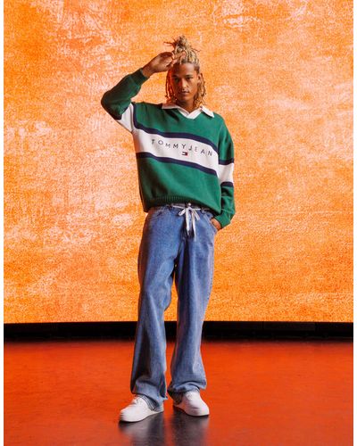 Tommy Hilfiger Aiden - jeans larghi lavaggio medio - Arancione