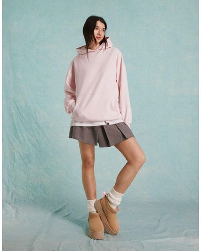 Miss Selfridge Sudadera rosa extragrande con capucha - Verde