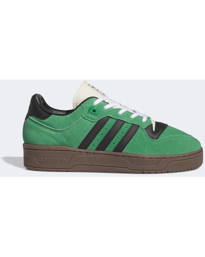 adidas Originals Rivalry 86 Low Sneakers With Gum Sole - Green