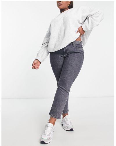 Mango Straight Jeans - Gray