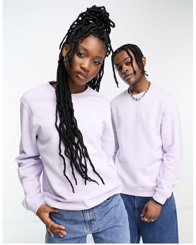 Converse Uniseks Sweater Met Klassieke Pasvorm En Geborduurd Visgraatmotief - Wit