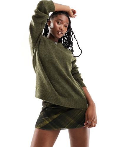 SELECTED Femme Soft Knit Long Sleeve Jumper - Green