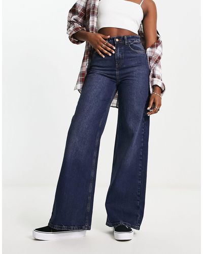 Reclaimed (vintage) 88' - jeans a fondo ampio effetto sporco - Blu