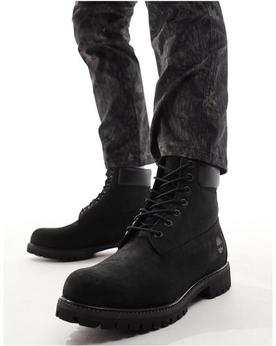 Timberland – premium 6 inch – stiefel aus nubukleder - Schwarz