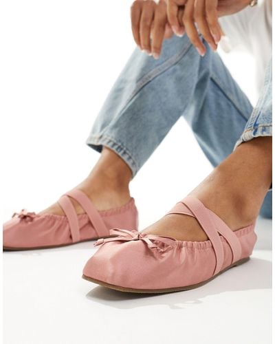 ASOS Los Angeles Ruched Ballet - Pink