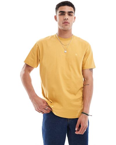 Carhartt Chase - t-shirt gialla - Giallo