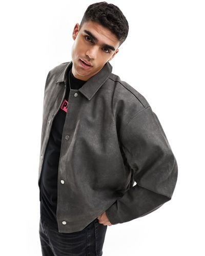 ASOS Camicia giacca oversize - Nero