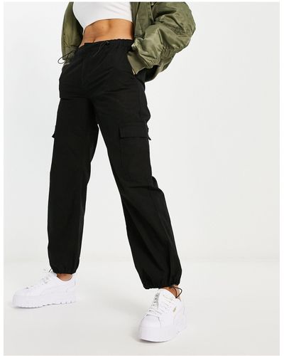 New Look Pantalones s estilo paracaidista - Negro