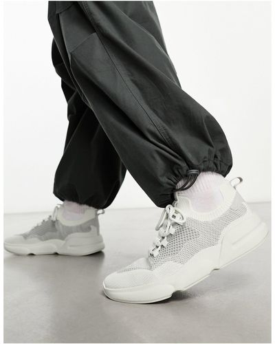 Pull&Bear Sneakers sportive stringate grigie - Nero