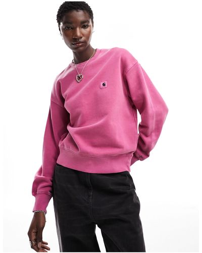 Carhartt Nelson Dyed Sweatshirt - Pink