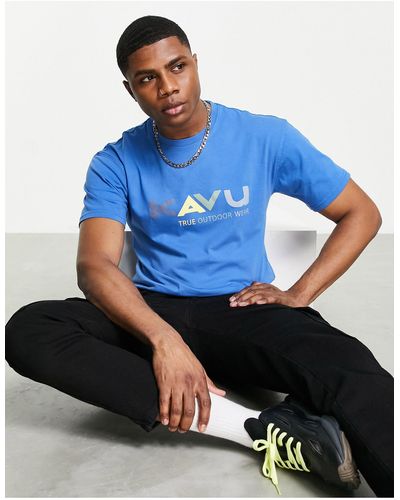 Kavu L - Multi - T-shirt - Blauw