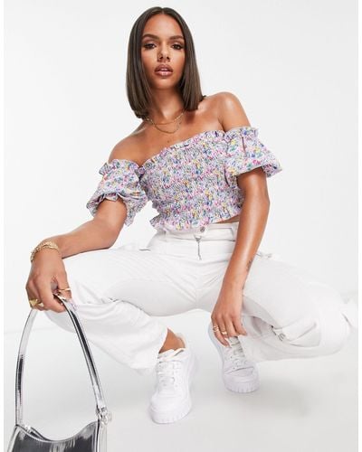 Missguided Bardottop - Wit